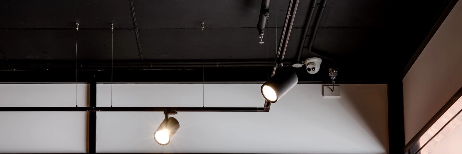 Track light on deals ceiling